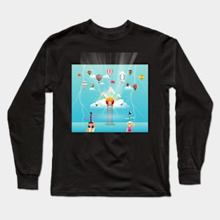 Travel yoga inspiration Long Sleeve T-Shirt